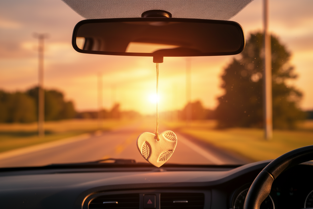 Car diffuser with essential oils
