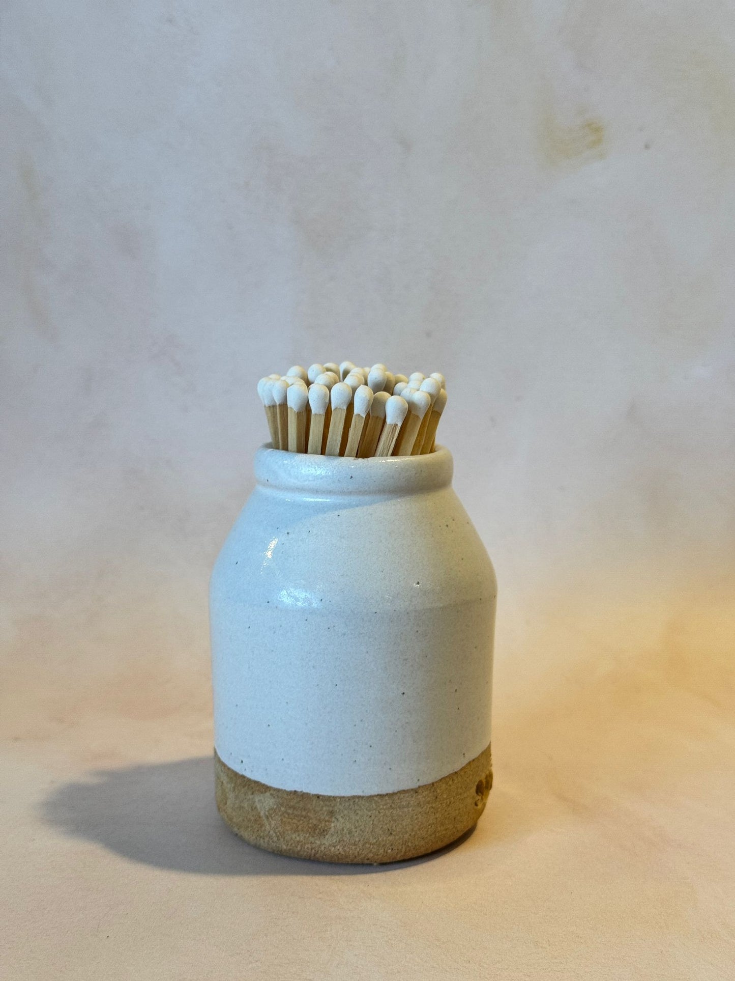 Pottery Match Pot refillable