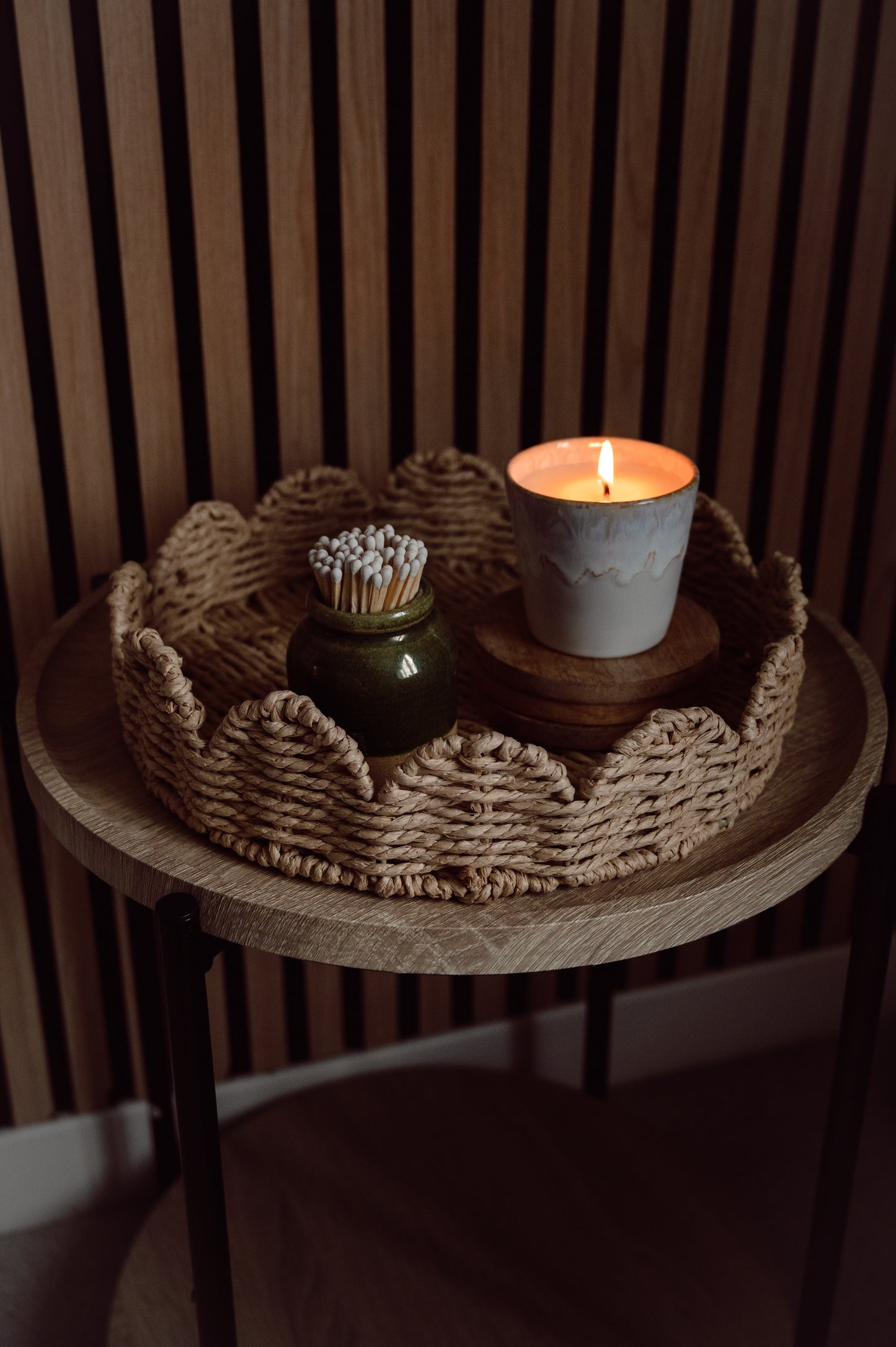 Refillable Candle & Matches Set